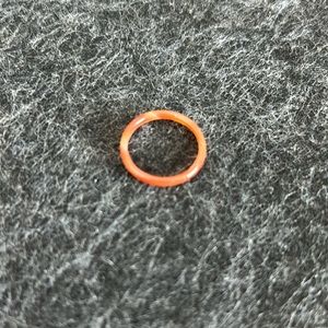 FREE WITH BUNDLE Synthetic red agade stone ring